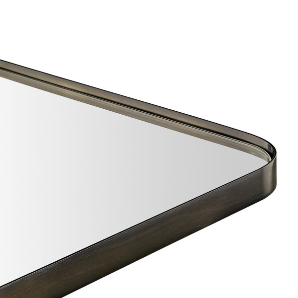 Ebern Designs Javeion Metal Rectangular Wall Mirror & Reviews Wayfair